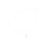 Sockelleiste | Typ 2 | 67 x 40 x 20 x 2000 mm Stahl 0,75 mm | 25 µm Polyester | 9010 - Reinweiß Sockelleiste | Typ 2 | 67 x 40 x 20 x 2000 mm