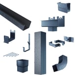 Stahl Kastenrinnen Sparpaket 4,00 m