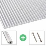 Polycarbonat Stegplatte | 16 mm | Profil A4 | Sparpaket