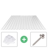 Polycarbonat Spundwandplatte | 76/18 | Sparpaket