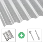 Polycarbonat Wellplatte | 76/18 | Sparpaket