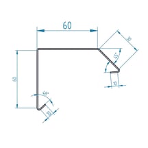 Dachrandprofil ISOS | Aluminium | Länge 1,95 m | Anthrazitgrau matt #5