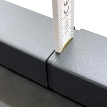 Dachrandprofil Verbinder CUBE | Aluminium | Länge 10 cm | Anthrazitgrau strukturiert #2
