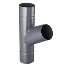 Fallrohrabzweig 60° Stahl | Ø 90 mm | 7024 - Graphitgrau Fallrohrabzweig 60° | Stahl | Ø 90 mm | 7024 - Graphitgrau #1