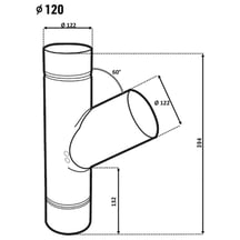 Fallrohrabzweig 60° Stahl | Ø 120 mm | 7016 - Anthrazitgrau Fallrohrabzweig 60° | Stahl | Ø 120 mm | 7016 - Anthrazitgrau #2