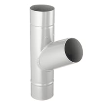Fallrohrabzweig 60° Stahl | Ø 150 mm | 9006 - Weißaluminium Fallrohrabzweig 60° | Stahl | Ø 150 mm | 9006 - Weißaluminium #1