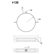 Fallrohrschelle Stahl | Ø 120 mm | 8017 - Schokoladenbraun Fallrohrschelle | Stahl | Ø 120 mm | 8017 - Schokoladenbraun #2