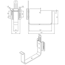 Konsolrinnenhalter Stahl | Ø 125 mm | 9005 - Tiefschwarz Konsolrinnenhalter | Stahl | Ø 125 mm | 9005 - Tiefschwarz #2