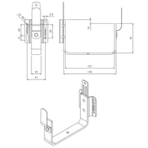 Konsolrinnenhalter Stahl | Ø 125 mm | 7016 - Anthrazitgrau Konsolrinnenhalter | Stahl | Ø 125 mm | 7016 - Anthrazitgrau #2
