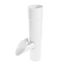 Regenwasserfänger | PVC | Ø 90 mm | Farbe Weiß #1