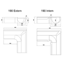 Rinnenaußenwinkel 90° | Stahl | Ø 190 mm | Verzinkt #2
