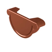 Rinnenendstück | Links Stahl | Ø 190 mm | 8017 - Schokoladenbraun Rinnenendstück | Links | Stahl | Ø 190 mm | 8017 - Schokoladenbraun #1