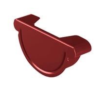 Rinnenendstück | Stahl | Ø 190 mm | 028 - Kirschrot #1