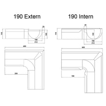Rinneninnenwinkel 90° | Stahl | Ø 190 mm | Verzinkt #2