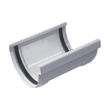 Rinnenverbinder mit Gummidichtung | PVC | Ø 125 mm | Farbe Grau #1