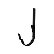 Universal Rinnenhalter | Feder / Feder | Stahl | Ø 190 mm | 9005 - Tiefschwarz | Länge = 210 mm #1