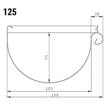 Stahl Dachrinnen Sparpaket 7 m | Ø 125/90 mm | 7016 - Anthrazitgrau #14