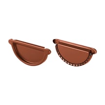 Stahl Dachrinnen Sparpaket 7 m | Ø 125/90 mm | 8004 - Kupferbraun #5