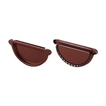 Stahl Dachrinnen Sparpaket 7 m | Ø 125/90 mm | 8017 - Schokoladenbraun #5