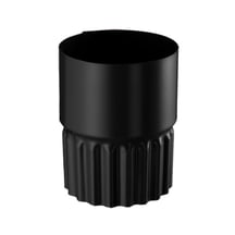 Stahl Dachrinnen Sparpaket 7 m | Ø 125/90 mm | 9005 - Tiefschwarz #10