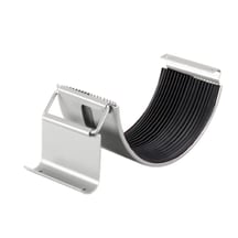 Stahl Dachrinnen Sparpaket 7 m | Ø 125/90 mm | 9006 - Weißaluminium #4