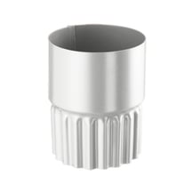 Stahl Dachrinnen Sparpaket 7 m | Ø 125/90 mm | 9006 - Weißaluminium #10