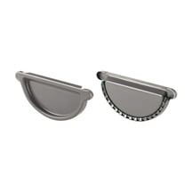 Stahl Dachrinnen Sparpaket 7 m | Ø 125/90 mm | 9007 - Graualuminium #5