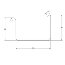 Stahl Kastenrinnen Sparpaket 7 m | Ø 125/80 mm | 9005 - Tiefschwarz #14