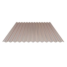 Polycarbonat Wellplatte | 76/18 | 2,80 mm | Bronze | Wabenstruktur | 3500 mm #1