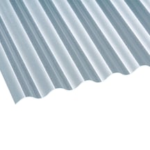 Polycarbonat Wellplatte | 76/18 | 2,50 mm | Klar | C-Struktur | 2000 mm #1