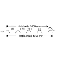 PVC Spundwandplatte | 250/50 1,50 mm | Klarbläulich | 2000 mm PVC Spundwandplatte | 250/50 | 1,50 mm | Klarbläulich | 2000 mm #4