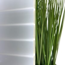 Acrylglas Stegdoppelplatte | 16 mm | Breite 1200 mm | Lichtblau | AntiDrop | Temperaturreduzierend | 500 mm #3