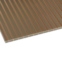 Acrylglas Stegdoppelplatte | 16 mm | Breite 980 mm | Bronze | 6000 mm #1