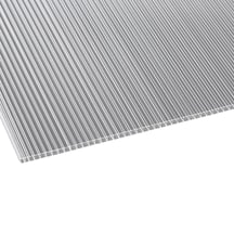 Polycarbonat Doppelstegplatte | 10 mm Breite 1050 mm | Klar | Beidseitiger UV-Schutz | 2000 mm Polycarbonat Doppelstegplatte | 10 mm | Breite 1050 mm | Klar | Beidseitiger UV-Schutz | 2000 mm #1