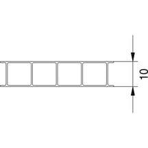 Polycarbonat Doppelstegplatte | 10 mm | Breite 1050 mm | Klar | Beidseitiger UV-Schutz | 5000 mm #9