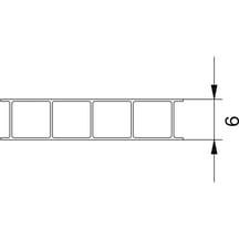 Polycarbonat Doppelstegplatte | 6 mm | Breite 1050 mm | Klar | Beidseitiger UV-Schutz | 2000 mm #8