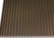 Polycarbonat Stegplatte | 16 mm | Breite 980 mm | Bronze | Beidseitiger UV-Schutz | 2500 mm #4