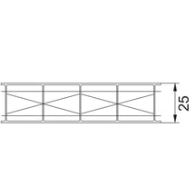 Polycarbonat Stegplatte | 25 mm | Breite 1200 mm | Klar | Extra Stark | 3500 mm #5