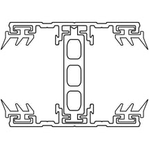 A3 Thermoprofil | Mittelprofil | 25 mm | Aluminium | Blank | 3500 mm #2