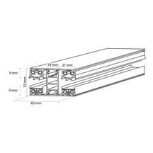 Mendiger | Mittelprofil | 16 mm | Thermo/Classic | Aluminium | Blank | 2000 mm #3