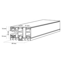 Mendiger | Randprofil | 10 mm | Thermo/Thermo | Aluminium | Blank | 2000 mm #3