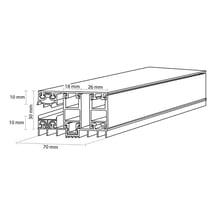 Mendiger | Randprofil | 10 mm | Thermo/Thermo | Aluminium | Blank | 3500 mm #3