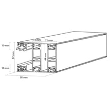 Mendiger | Randprofil | 25 mm | Thermo/Classic | Aluminium | Blank | 2000 mm #3