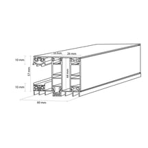 Mendiger | Randprofil | 25 mm | Thermo/Thermo | Aluminium | Blank | 7000 mm #3