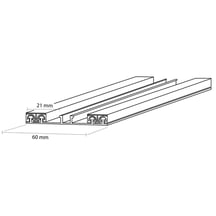 Mendiger | Unterprofil | Aluminium | Blank | 4500 mm #2