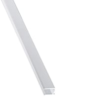 Abschlussprofil | Für Ober- oder Unterseite | 10 mm | Aluminium | Breite 1050 mm | Weiß #1