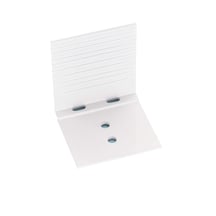 Bremswinkel | Für 16 & 25 mm Platten in A1 & A3 Profil | Aluminium | 1 Stück | Weiß #1