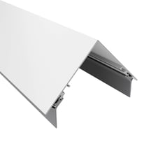 Firstprofil Aluminium | Mit Dichtungen | Weiß | Länge 4100 mm Firstprofil | Aluminium | Mit Dichtungen | Weiß | Länge 4100 mm #1