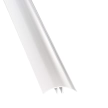 Klemmdeckel | 61 mm | PVC | Weiß | Länge 2000 mm #1