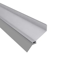 Wandanschlussprofil | Aluminium | Mit Lippendichtung | Blank | Länge 5100 mm #1